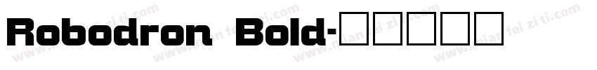 Robodron Bold字体转换